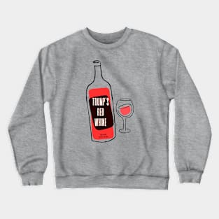 Red Whine (Dark on Light) Crewneck Sweatshirt